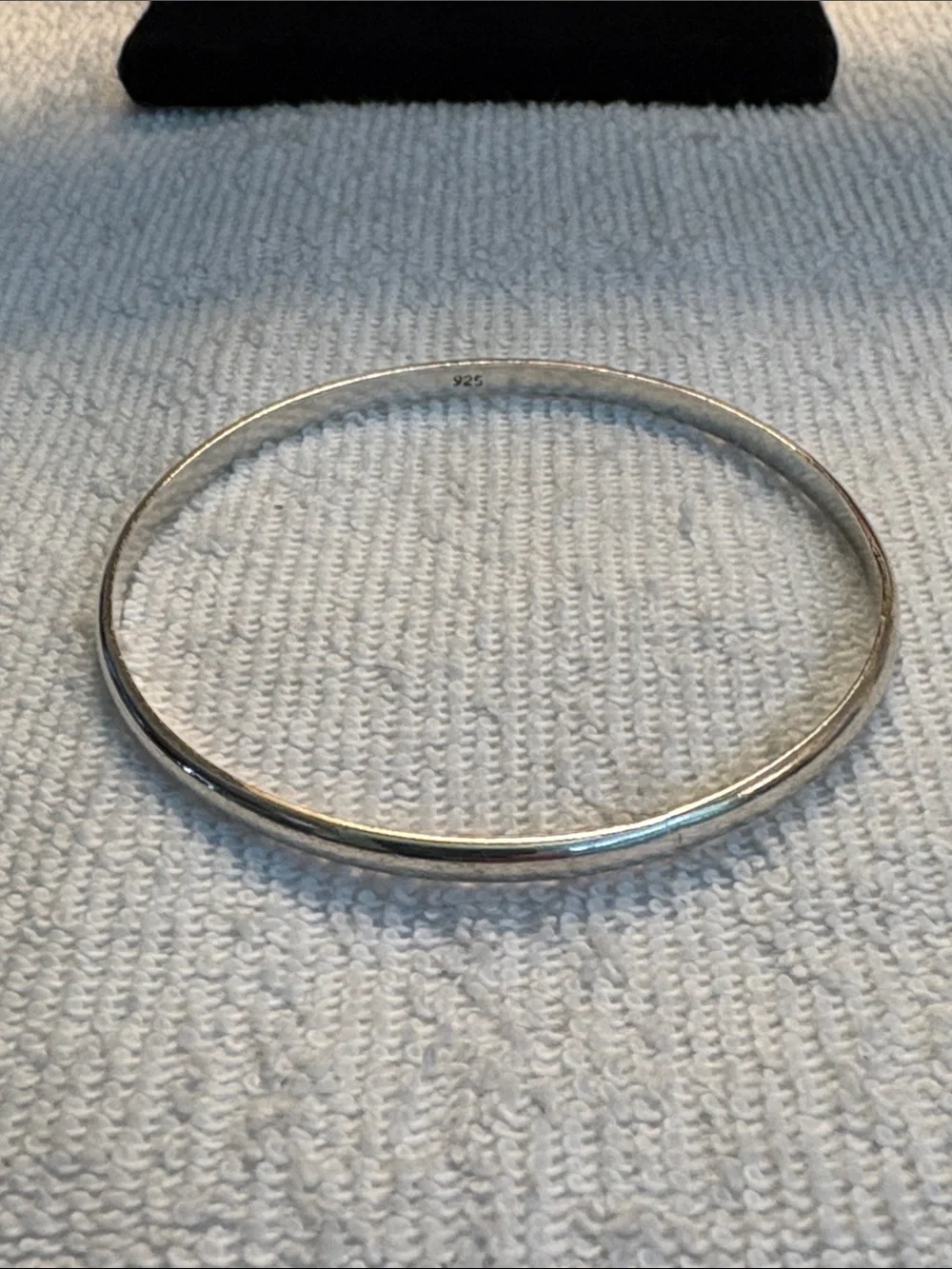 925 Solid Sterling Silver Classic Round Slip-On Bracelet